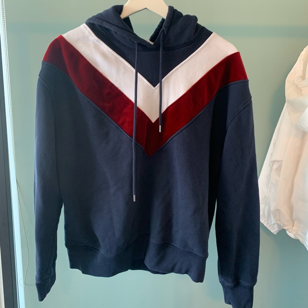 Sandro navy blue hoodie